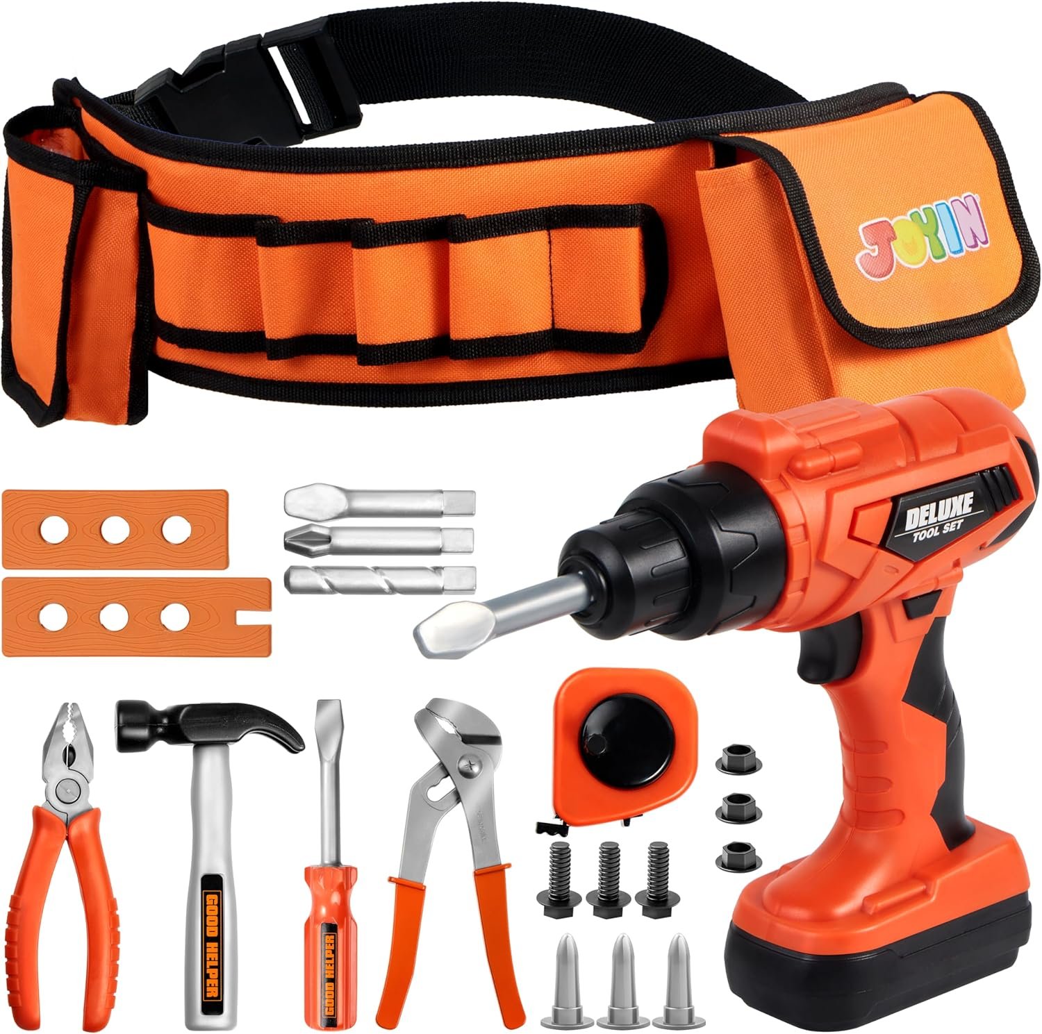 19-piece kids tool set with drill by Joyin